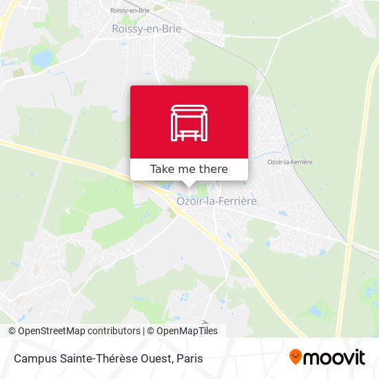 Mapa Campus Sainte-Thérèse Ouest