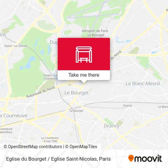 Eglise du Bourget / Eglise Saint-Nicolas map