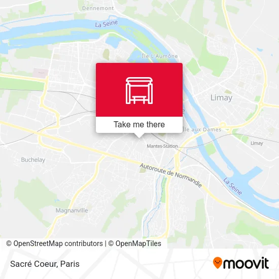 Sacré Coeur map