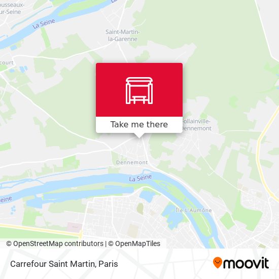 Mapa Carrefour Saint Martin