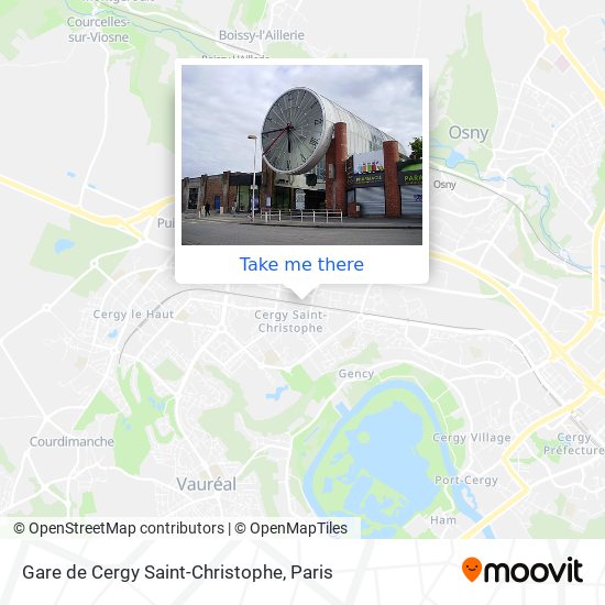 Gare de Cergy Saint-Christophe map