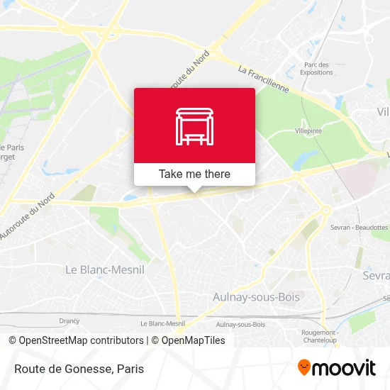 Route de Gonesse map
