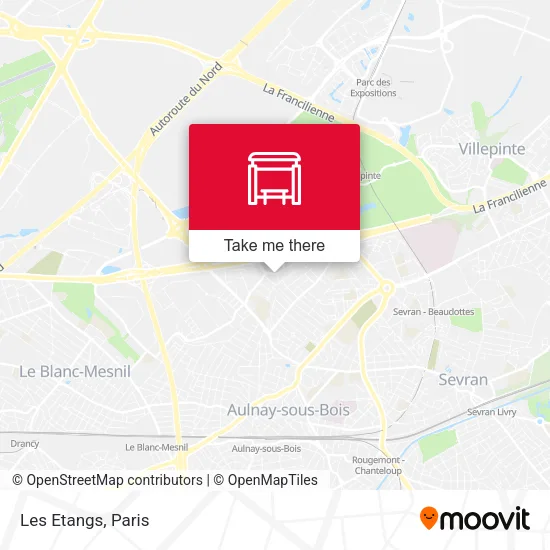 Les Etangs map