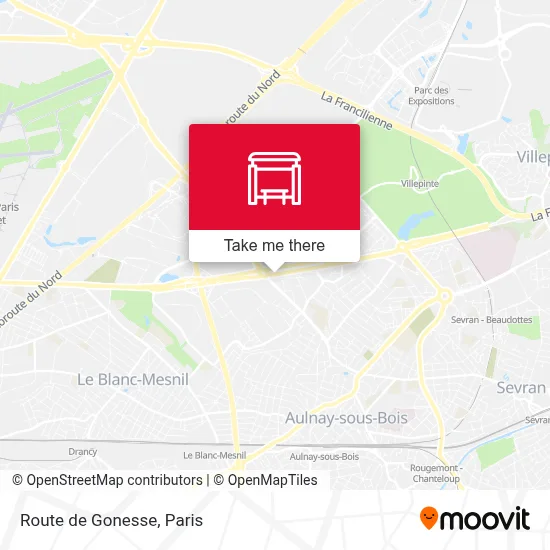 Route de Gonesse map