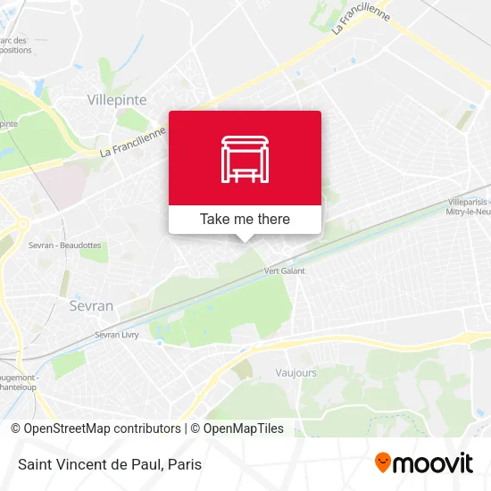 Saint Vincent de Paul map