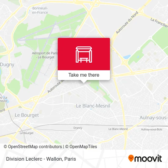 Division Leclerc - Wallon map