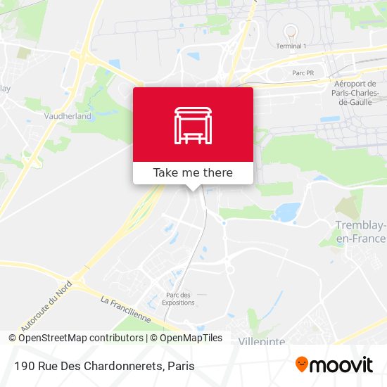 Mapa 190 Rue Des Chardonnerets