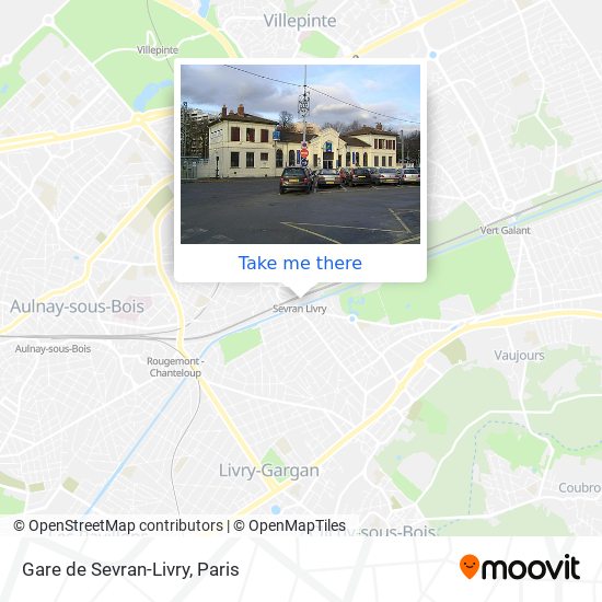 Gare de Sevran-Livry map