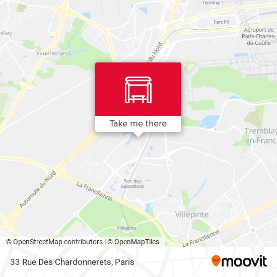 Mapa 33 Rue Des Chardonnerets