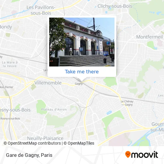 Gare de Gagny map