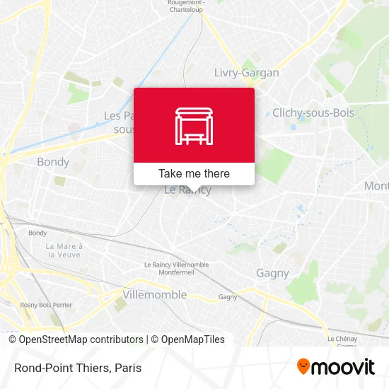 Rond-Point Thiers map