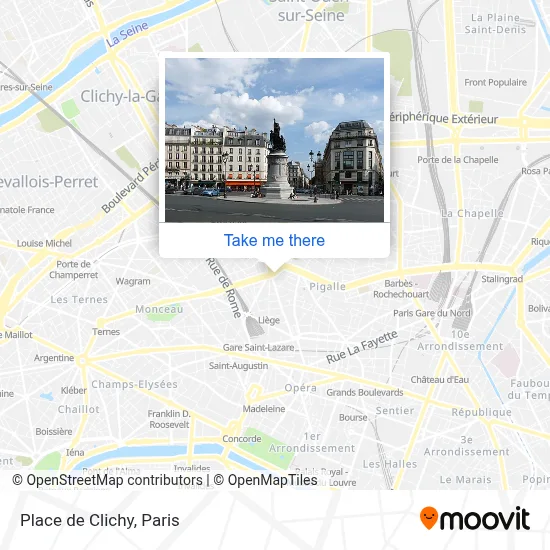 Place de Clichy map