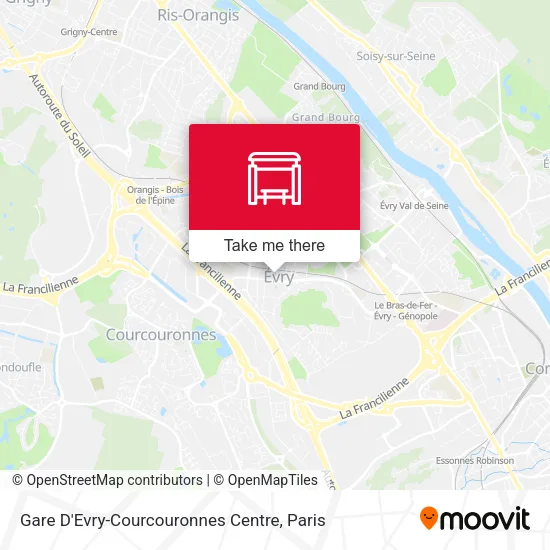 Gare D'Evry-Courcouronnes Centre map