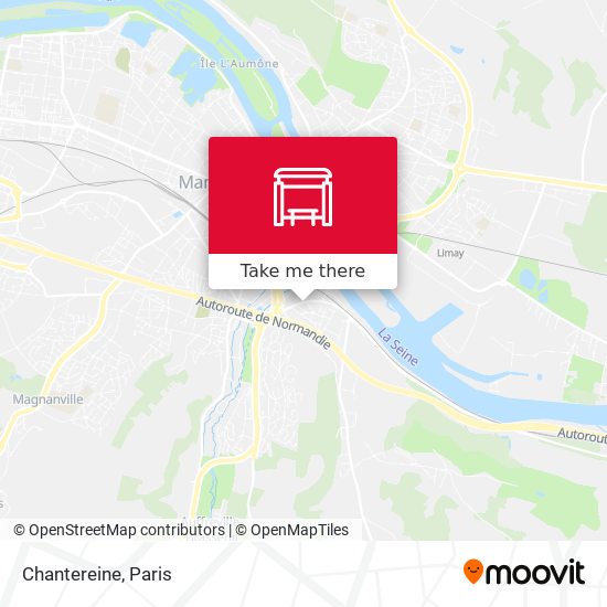 Mapa Chantereine