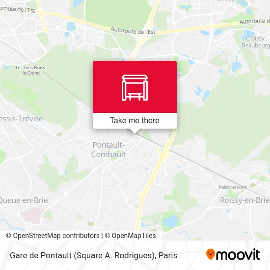 Gare de Pontault (Square A. Rodrigues) map