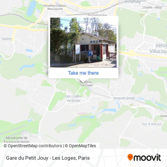 Mapa Gare du Petit Jouy - Les Loges