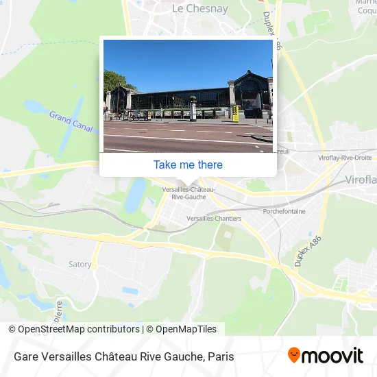 Gare Versailles Château Rive Gauche map