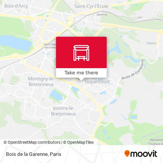 Mapa Bois de la Garenne