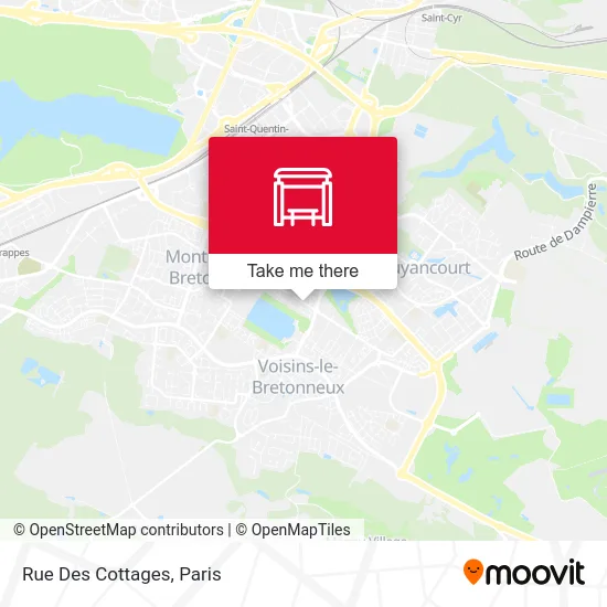 Mapa Rue Des Cottages