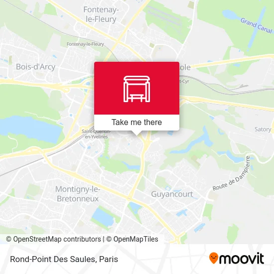 Mapa Rond-Point Des Saules