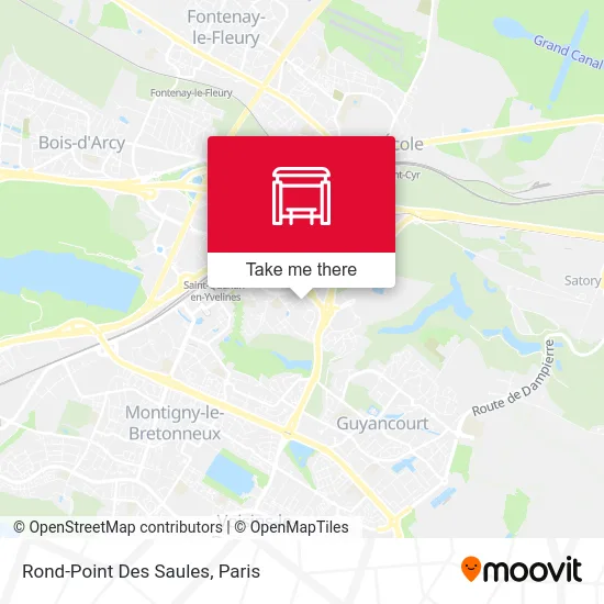 Mapa Rond-Point Des Saules