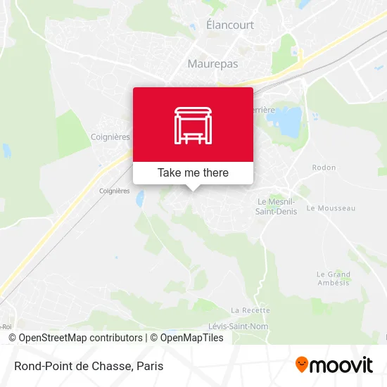 Mapa Rond-Point de Chasse