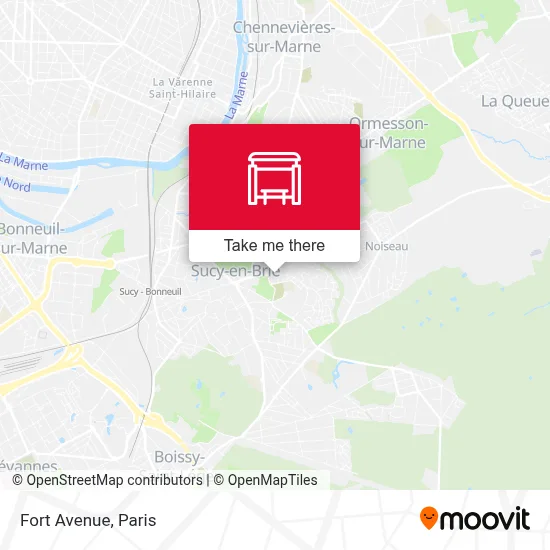 Avenue du Fort map