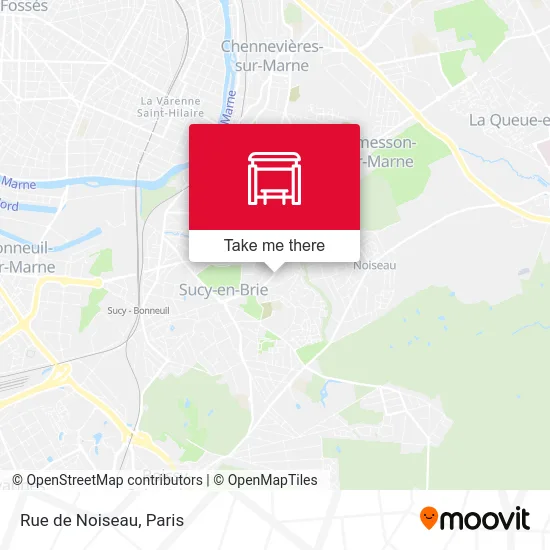 Rue de Noiseau map