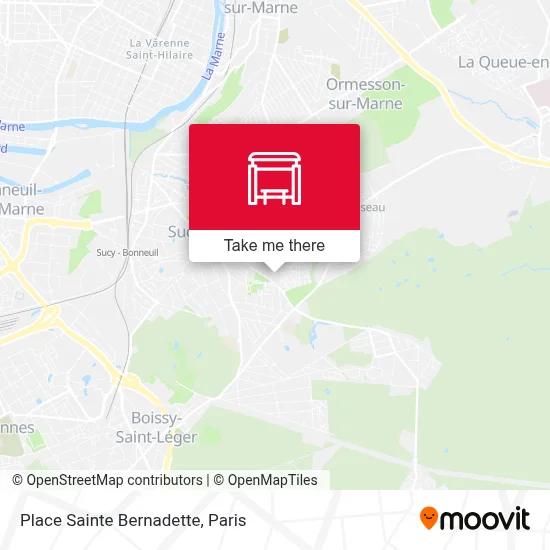 Place Sainte Bernadette map