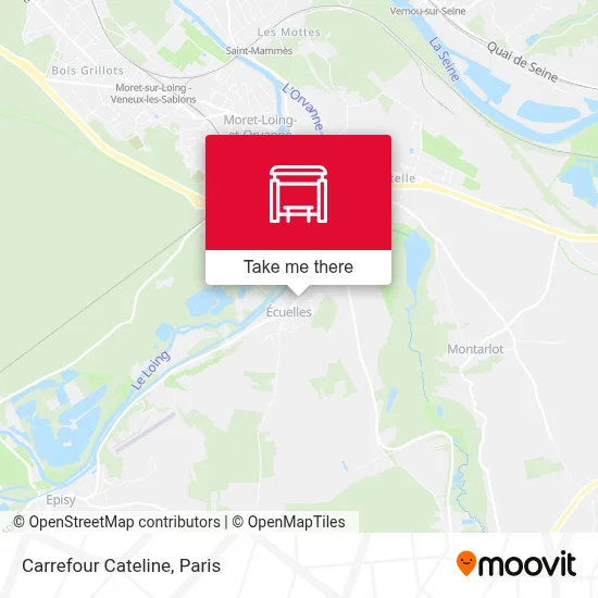 Carrefour Cateline map