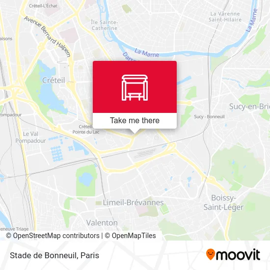 Stade de Bonneuil map