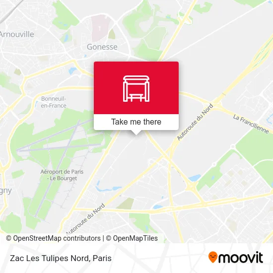 Zac Les Tulipes Nord map