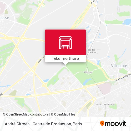 Mapa André Citroën - Centre de Production