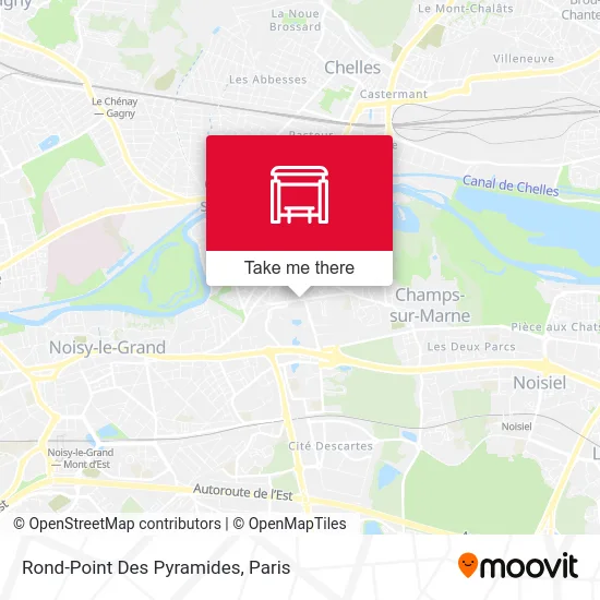 Mapa Rond-Point Des Pyramides