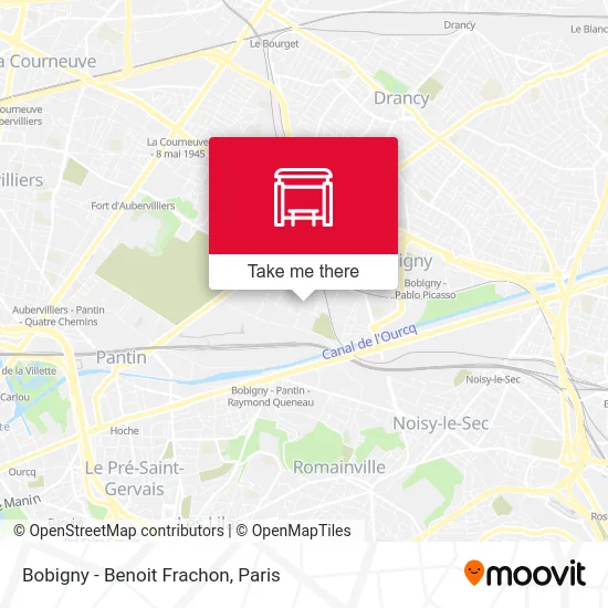 Bobigny - Benoit Frachon map