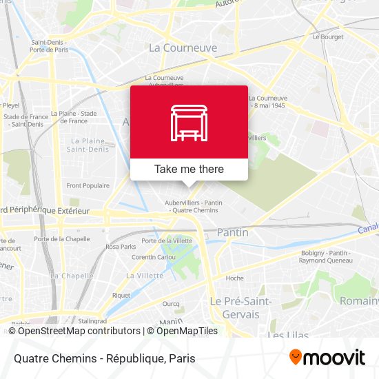Quatre Chemins - République map