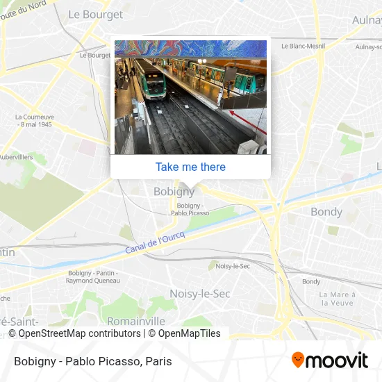 Bobigny - Pablo Picasso map
