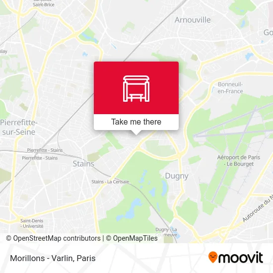 Morillons - Varlin map