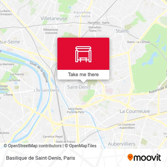 Basilique de Saint-Denis map