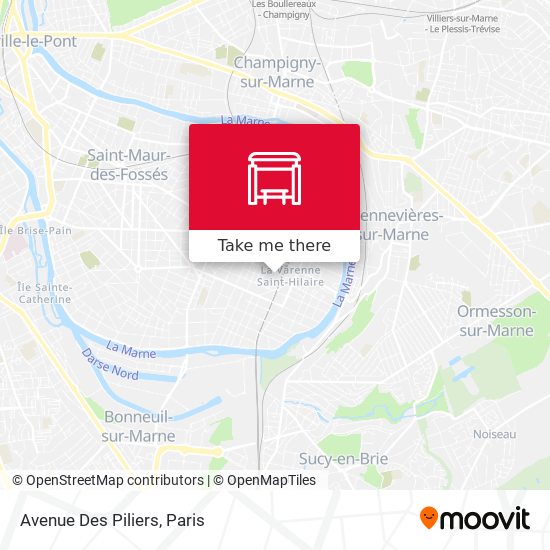 Avenue Des Piliers map