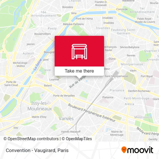 Convention - Vaugirard map