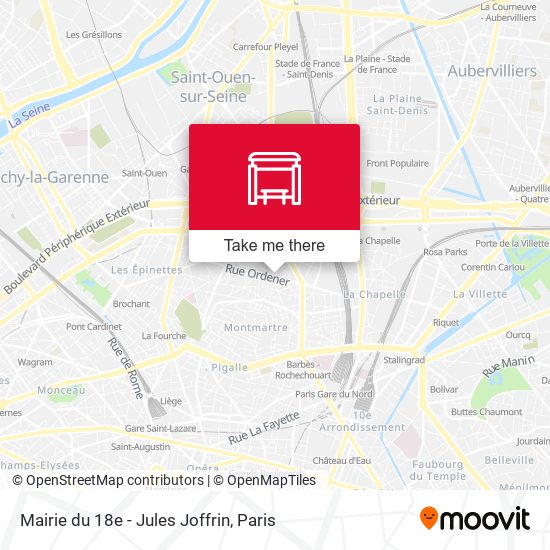 Mapa Mairie du 18e - Jules Joffrin