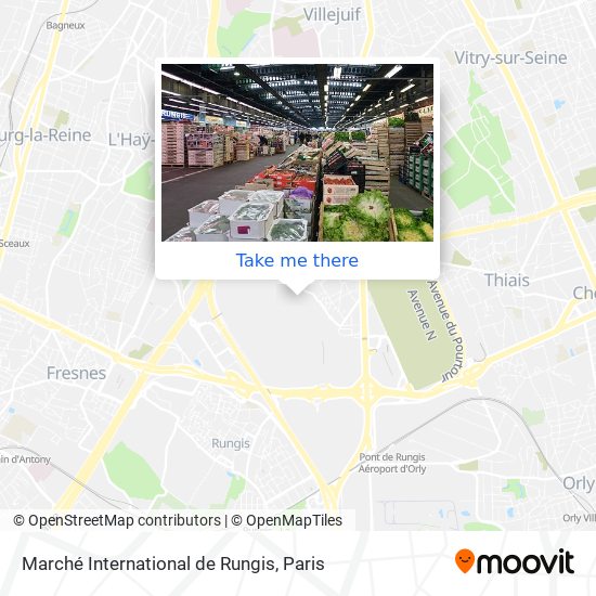 Marché International de Rungis map