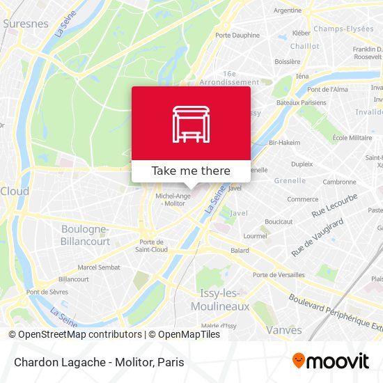 Chardon Lagache - Molitor map