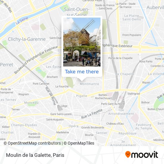 Mapa Moulin de la Galette