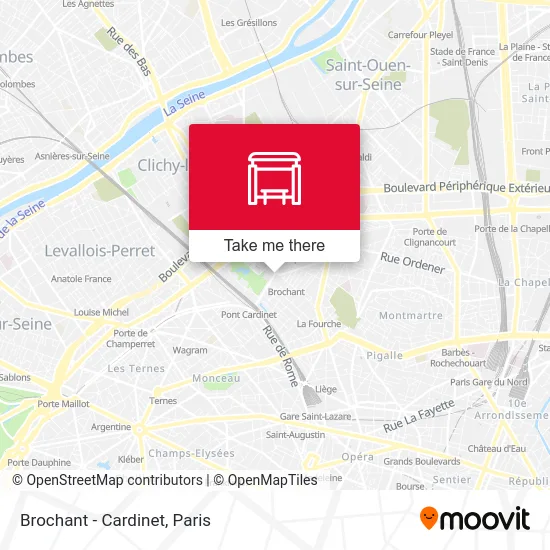 Brochant - Cardinet map