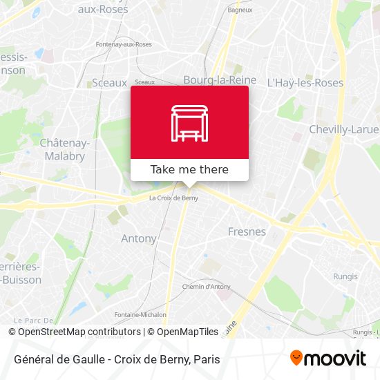 Général de Gaulle - Croix de Berny map