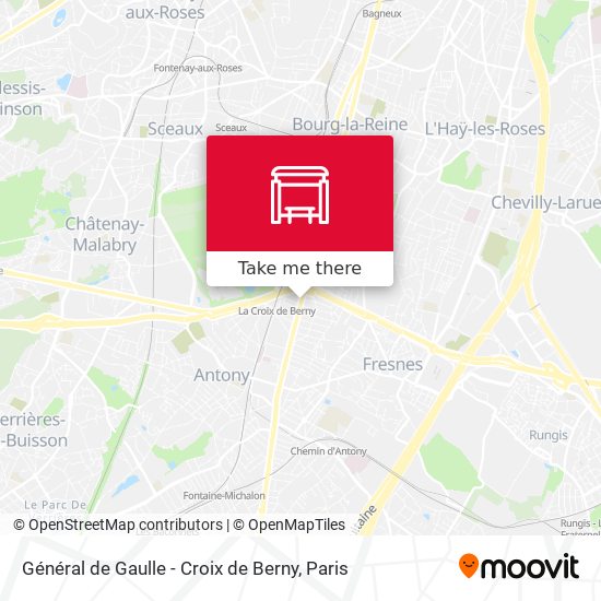 Général de Gaulle - Croix de Berny map