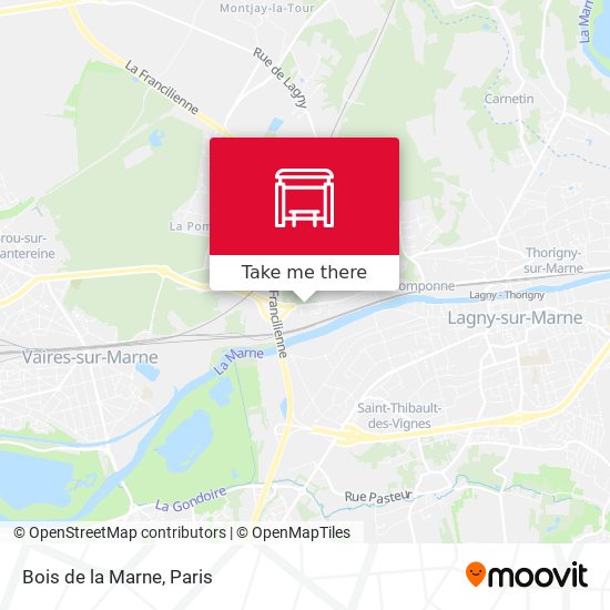 Mapa Bois de la Marne