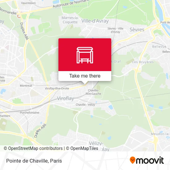 Mapa Pointe de Chaville